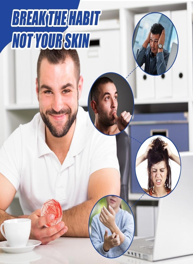 أوكويجور، ٥ عبوات من وسادات التململ مع ملقط لعلاج هوس نتف الشعر، سيليكون للتململ، لعلاج القلق لدى البالغين - Image 2